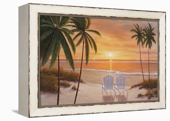 Tropical Sun Watch-Diane Romanello-Framed Stretched Canvas