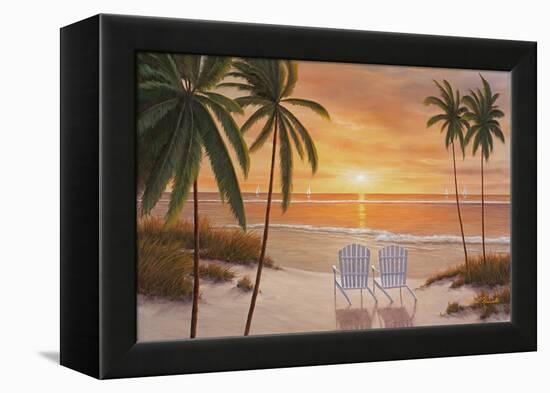 Tropical Sun Watch-Diane Romanello-Framed Stretched Canvas