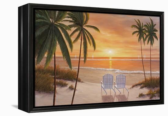 Tropical Sun Watch-Diane Romanello-Framed Stretched Canvas