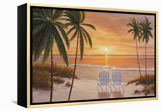 Tropical Sun Watch-Diane Romanello-Framed Stretched Canvas