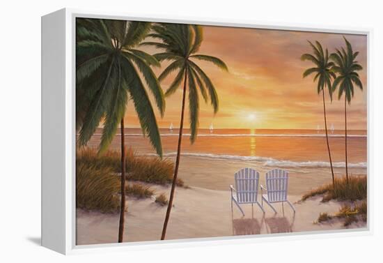 Tropical Sun Watch-Diane Romanello-Framed Stretched Canvas