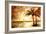 Tropical Sunset - Artwork In Painting Style-Maugli-l-Framed Art Print