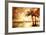 Tropical Sunset - Artwork In Painting Style-Maugli-l-Framed Art Print