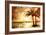 Tropical Sunset - Artwork In Painting Style-Maugli-l-Framed Art Print