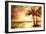 Tropical Sunset - Artwork In Painting Style-Maugli-l-Framed Art Print