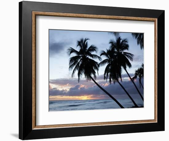 Tropical Sunset, Bridgetown, Barbados, West Indies, Caribbean, Central America-Angelo Cavalli-Framed Photographic Print