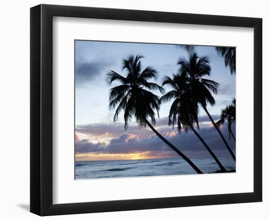 Tropical Sunset, Bridgetown, Barbados, West Indies, Caribbean, Central America-Angelo Cavalli-Framed Photographic Print