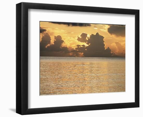 Tropical Sunset, Cayman Islands, West Indies, Central America-Ruth Tomlinson-Framed Photographic Print