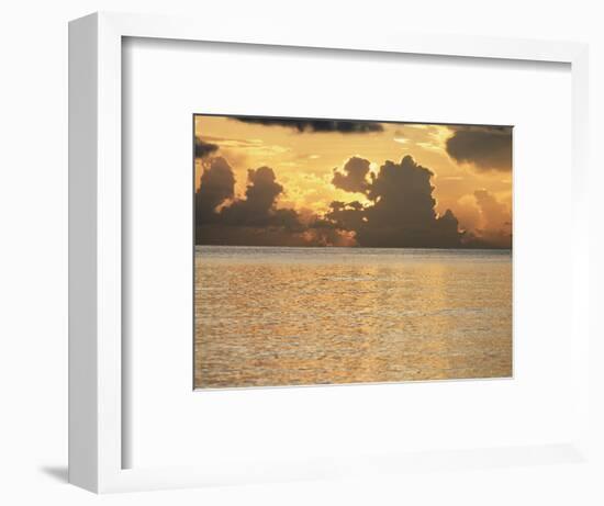 Tropical Sunset, Cayman Islands, West Indies, Central America-Ruth Tomlinson-Framed Photographic Print