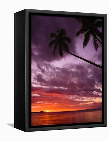 Tropical Sunset-Michele Westmorland-Framed Premier Image Canvas