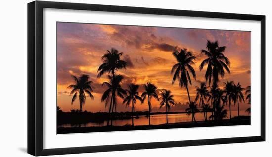 Tropical Sunsets I-Mike Jones-Framed Giclee Print