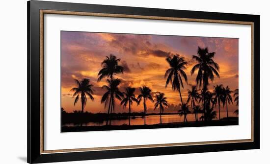 Tropical Sunsets I-Mike Jones-Framed Giclee Print