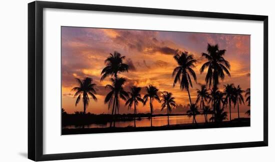 Tropical Sunsets I-Mike Jones-Framed Giclee Print