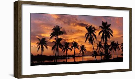 Tropical Sunsets I-Mike Jones-Framed Giclee Print