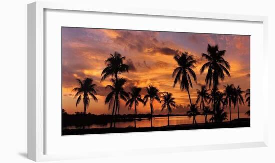 Tropical Sunsets I-Mike Jones-Framed Giclee Print