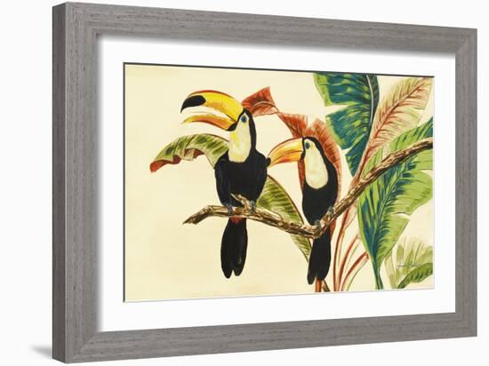 Tropical Toucans I-Linda Baliko-Framed Art Print