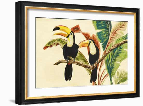 Tropical Toucans I-Linda Baliko-Framed Art Print