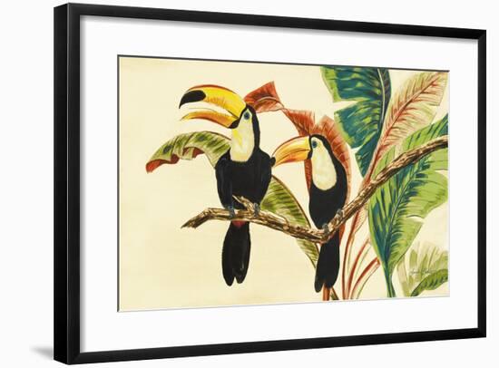 Tropical Toucans I-Linda Baliko-Framed Premium Giclee Print