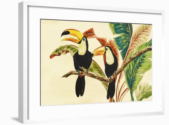 Tropical Toucans I-Linda Baliko-Framed Premium Giclee Print