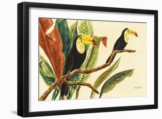 Tropical Toucans II-Linda Baliko-Framed Art Print