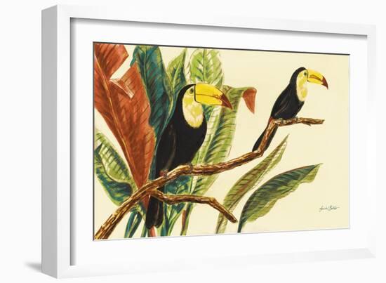 Tropical Toucans II-Linda Baliko-Framed Art Print