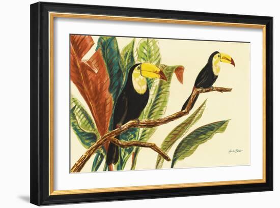 Tropical Toucans II-Linda Baliko-Framed Art Print