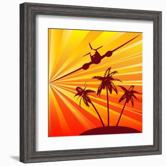 Tropical Travel-Petrafler-Framed Art Print