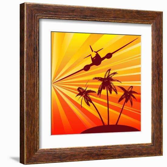 Tropical Travel-Petrafler-Framed Art Print