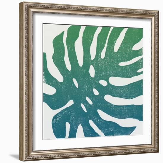 Tropical Treasures I Blue Green-Moira Hershey-Framed Art Print