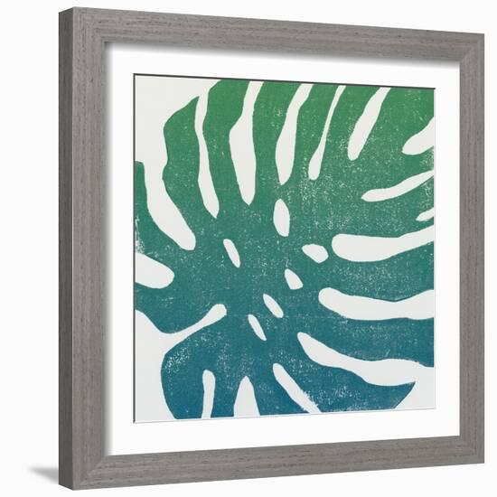 Tropical Treasures I Blue Green-Moira Hershey-Framed Art Print