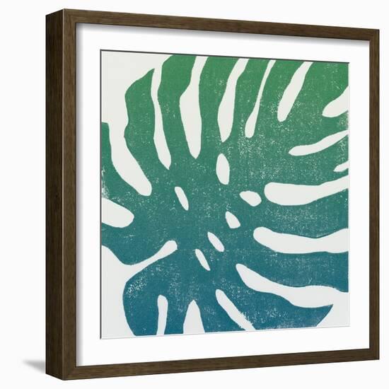 Tropical Treasures I Blue Green-Moira Hershey-Framed Art Print