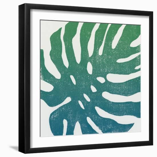 Tropical Treasures I Blue Green-Moira Hershey-Framed Art Print