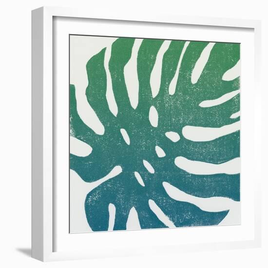 Tropical Treasures I Blue Green-Moira Hershey-Framed Art Print