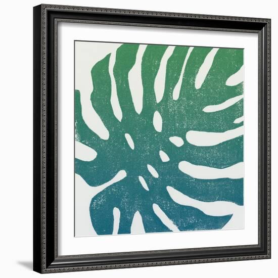 Tropical Treasures I Blue Green-Moira Hershey-Framed Art Print