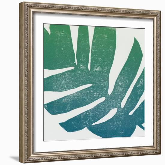 Tropical Treasures II Blue Green-Moira Hershey-Framed Art Print