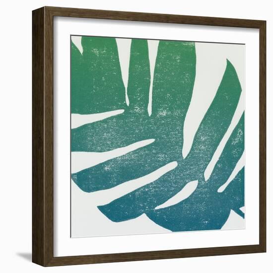 Tropical Treasures II Blue Green-Moira Hershey-Framed Art Print