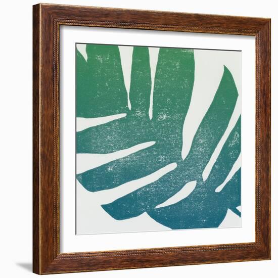 Tropical Treasures II Blue Green-Moira Hershey-Framed Art Print