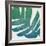 Tropical Treasures II Blue Green-Moira Hershey-Framed Art Print