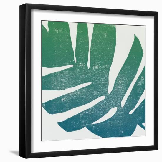 Tropical Treasures II Blue Green-Moira Hershey-Framed Art Print