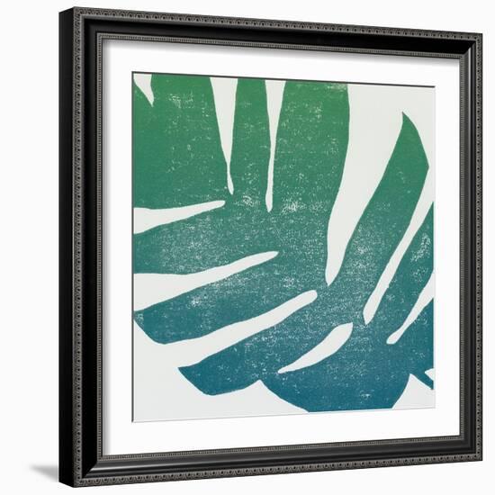 Tropical Treasures II Blue Green-Moira Hershey-Framed Art Print