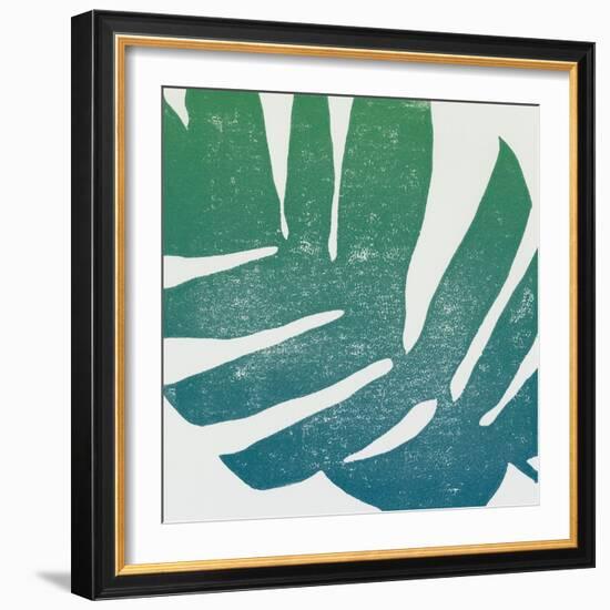 Tropical Treasures II Blue Green-Moira Hershey-Framed Art Print