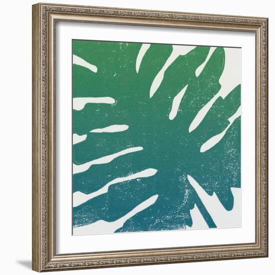 Tropical Treasures IV Blue Green-Moira Hershey-Framed Art Print