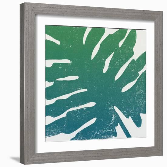 Tropical Treasures IV Blue Green-Moira Hershey-Framed Art Print