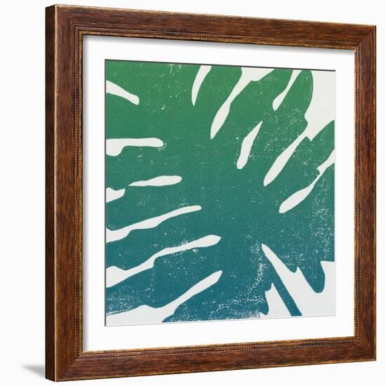 Tropical Treasures IV Blue Green-Moira Hershey-Framed Art Print