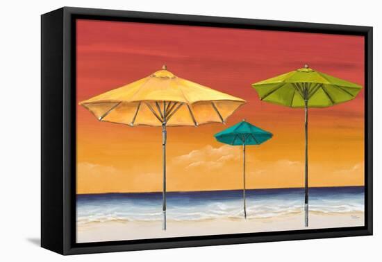 Tropical Umbrellas I-Tiffany Hakimipour-Framed Stretched Canvas