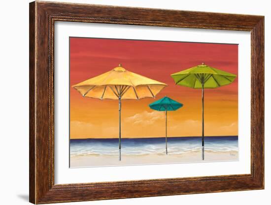 Tropical Umbrellas I-Tiffany Hakimipour-Framed Art Print