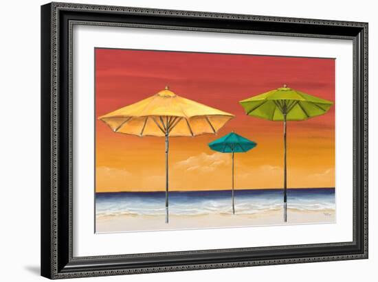 Tropical Umbrellas I-Tiffany Hakimipour-Framed Art Print