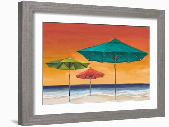 Tropical Umbrellas II-Tiffany Hakimipour-Framed Art Print