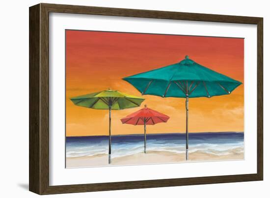 Tropical Umbrellas II-Tiffany Hakimipour-Framed Art Print