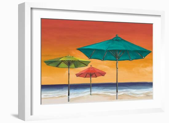 Tropical Umbrellas II-Tiffany Hakimipour-Framed Art Print